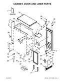 Cabinet, door and liner parts