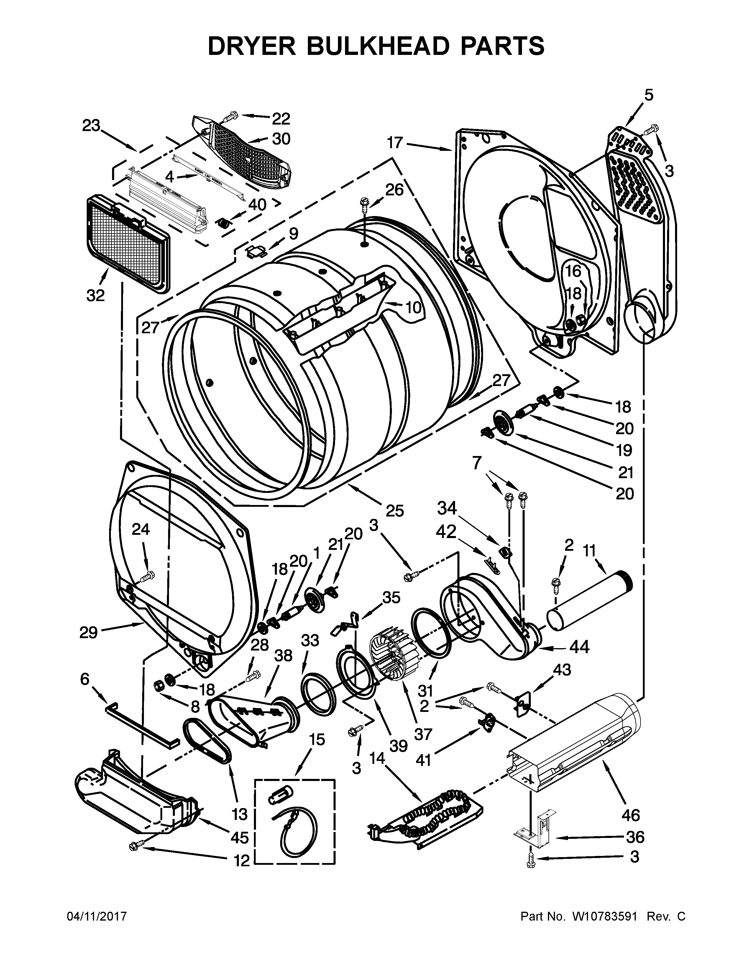 DRYER BULKHEAD PARTS