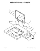 Washer top and lid parts