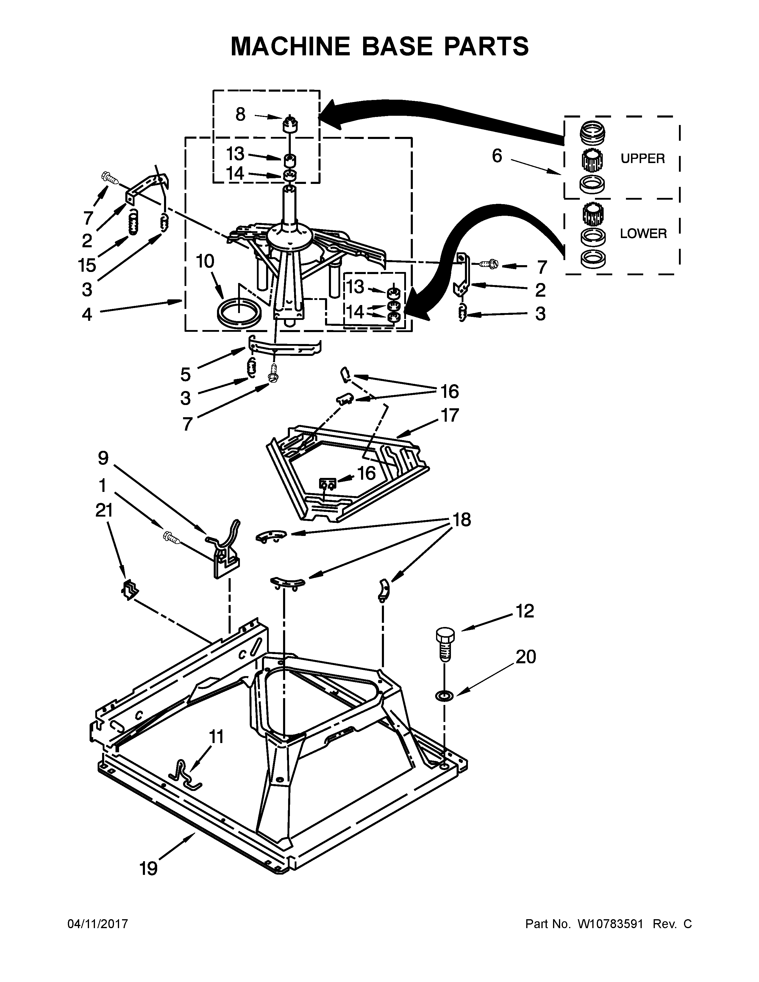MACHINE BASE PARTS