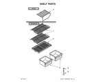 Ikea IK4TXWFDW01 shelf parts diagram