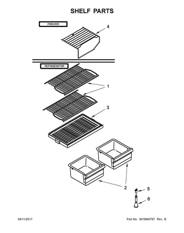 Shelf parts
