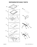 Refrigerator shelf parts