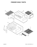Freezer shelf parts