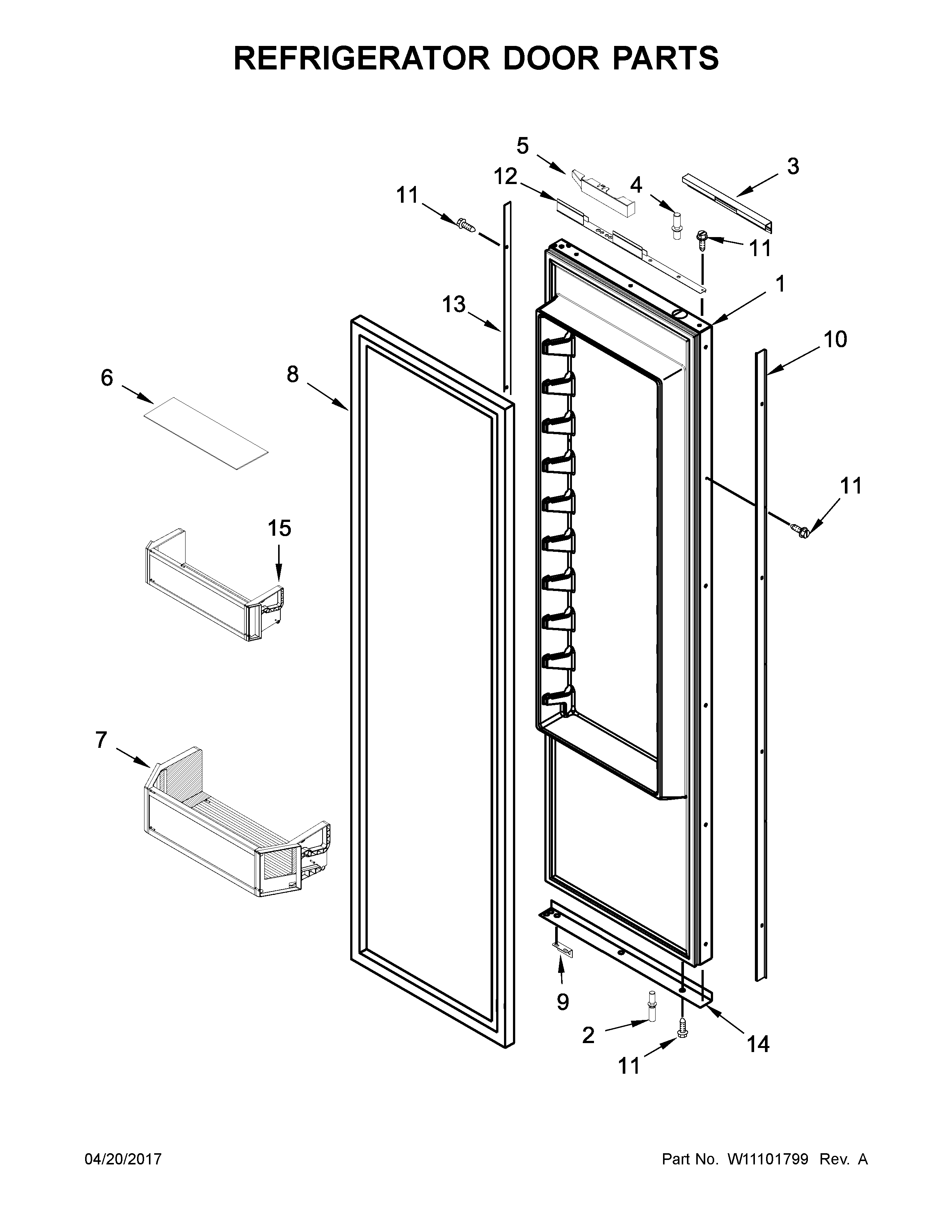 REFRIGERATOR DOOR PARTS