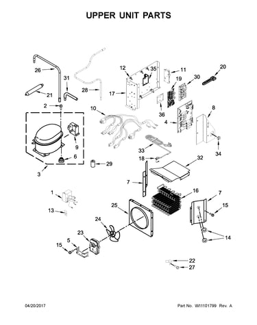 Upper unit parts