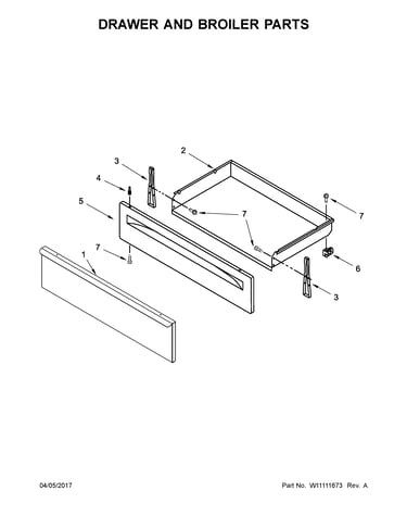 Drawer and broiler parts