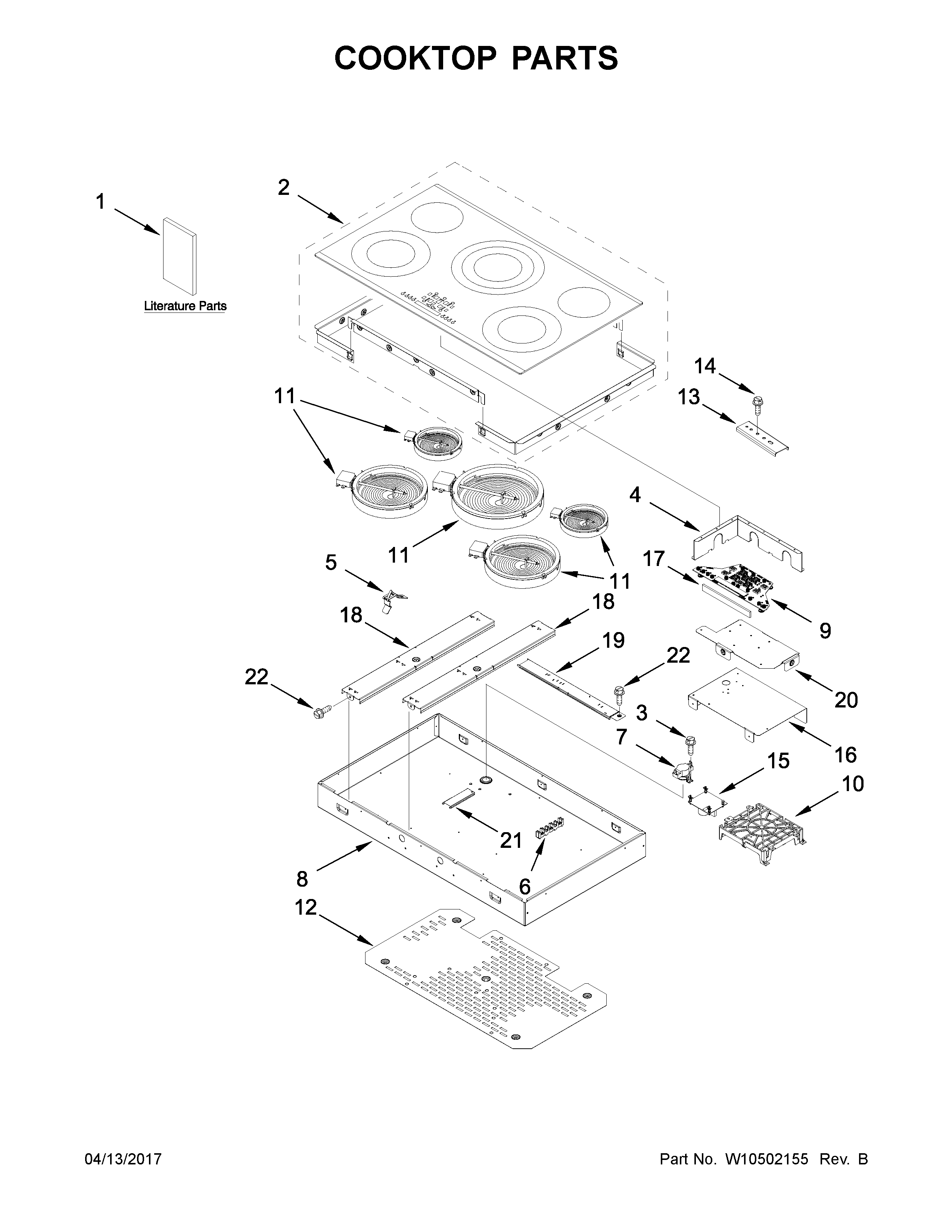 COOKTOP PARTS