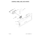 KitchenAid KDTE204EPA4 control panel and latch parts diagram