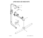 KitchenAid KDTE204EPA4 upper wash and rinse parts diagram