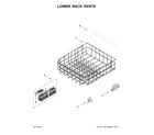 KitchenAid KDTE204EPA4 lower rack parts diagram