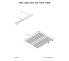 KitchenAid KDTE204EPA4 third level rack and track parts diagram