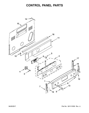 Control panel parts