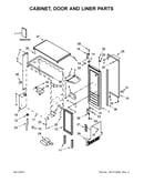 Cabinet, door and liner parts