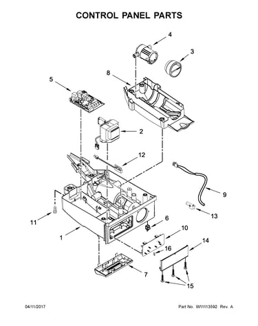 Control panel parts