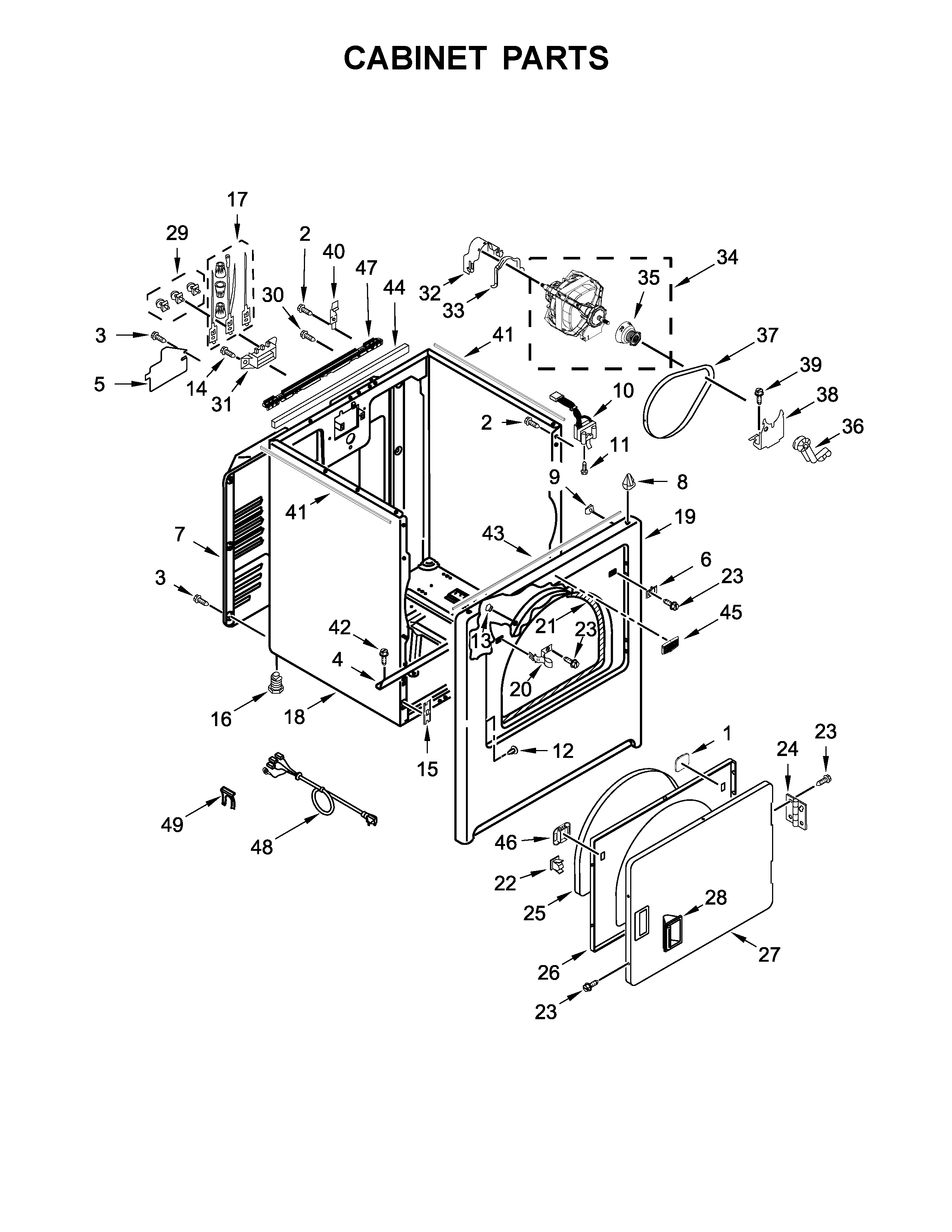 Cabinet parts