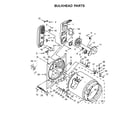 Maytag MGDB755DW3 bulkhead parts diagram