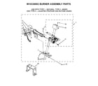 Maytag MGDB755DW3 w10336852 burner assembly parts diagram