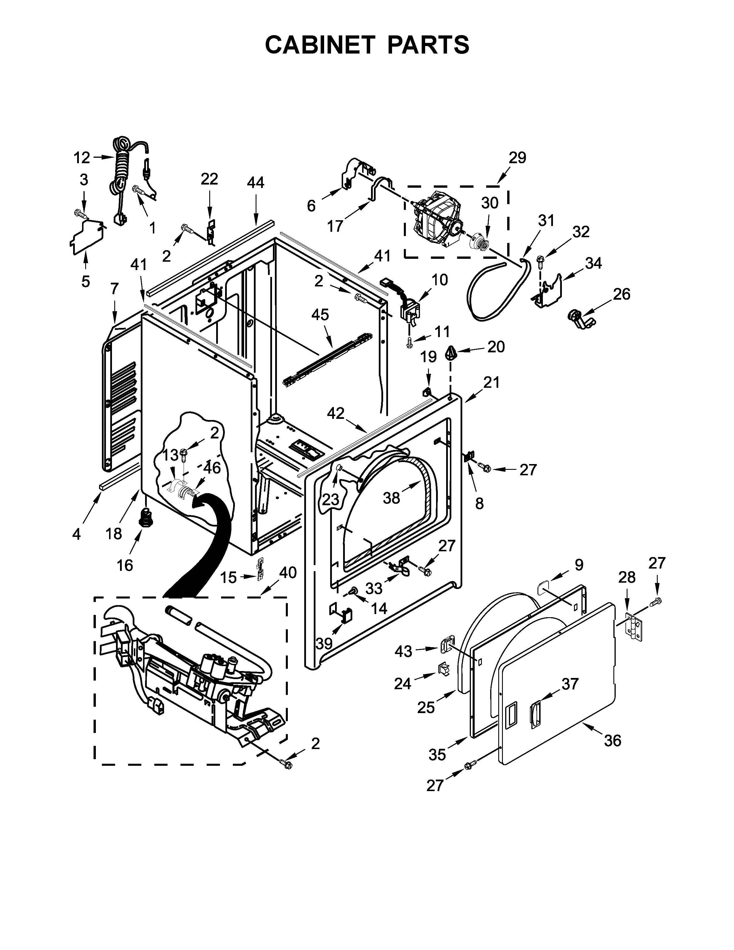 CABINET PARTS