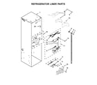 Jenn-Air JS48SSDUDE01 refrigerator liner parts diagram
