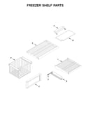 Freezer shelf parts