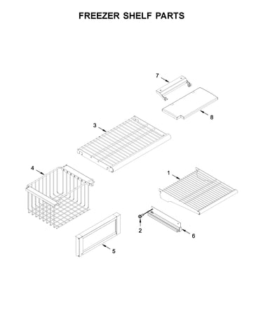 Freezer shelf parts