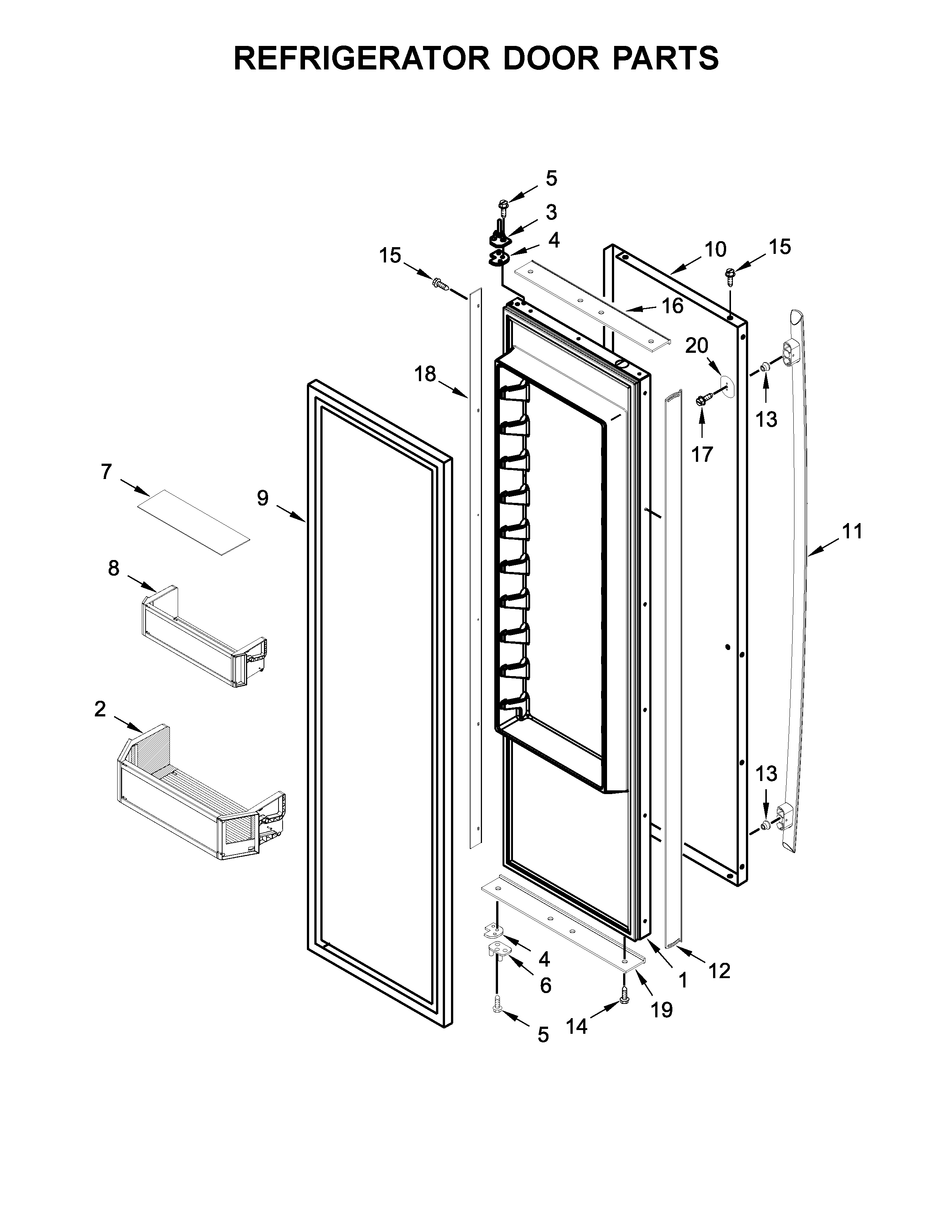 REFRIGERATOR DOOR PARTS