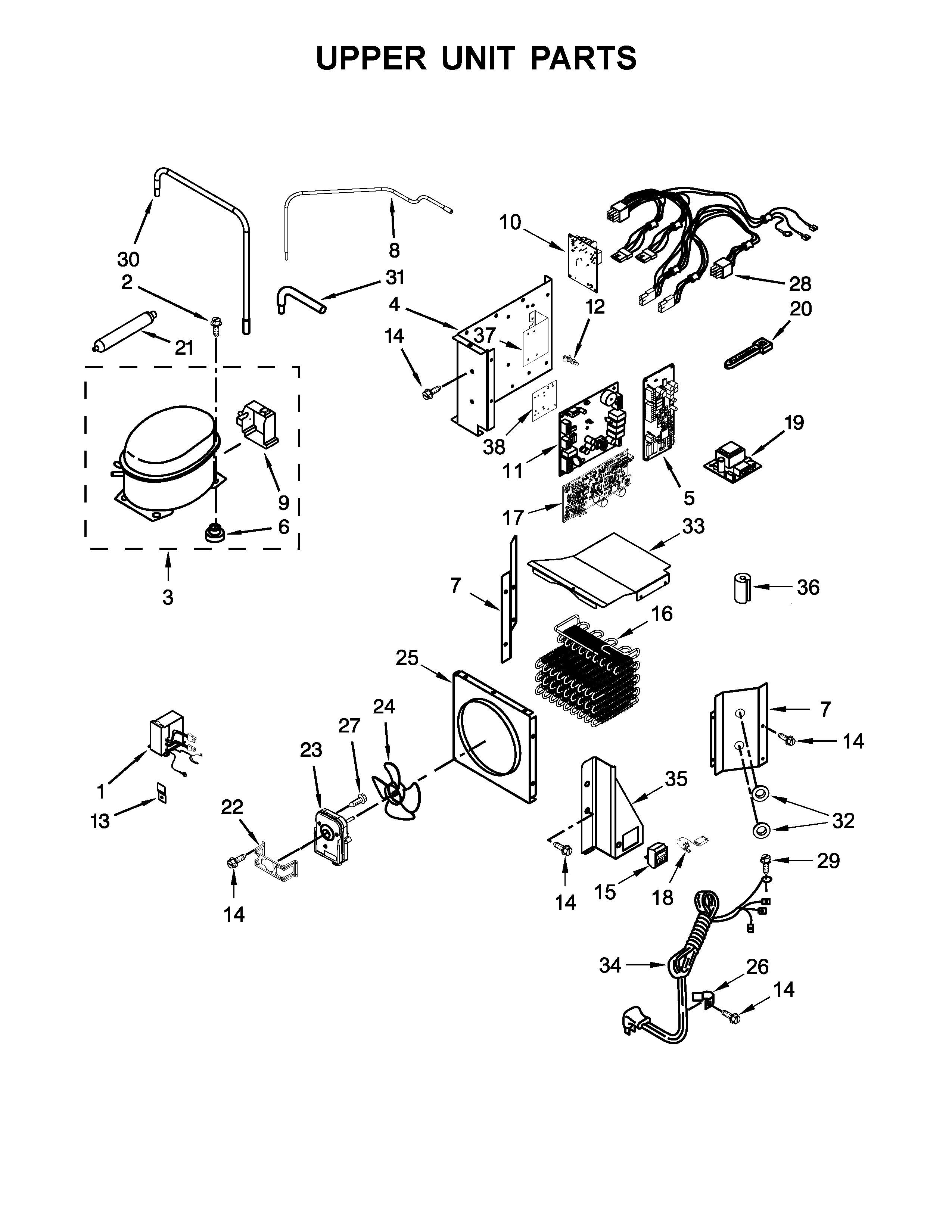 UPPER UNIT PARTS