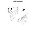 Whirlpool WFW72HEDW0 control panel parts diagram