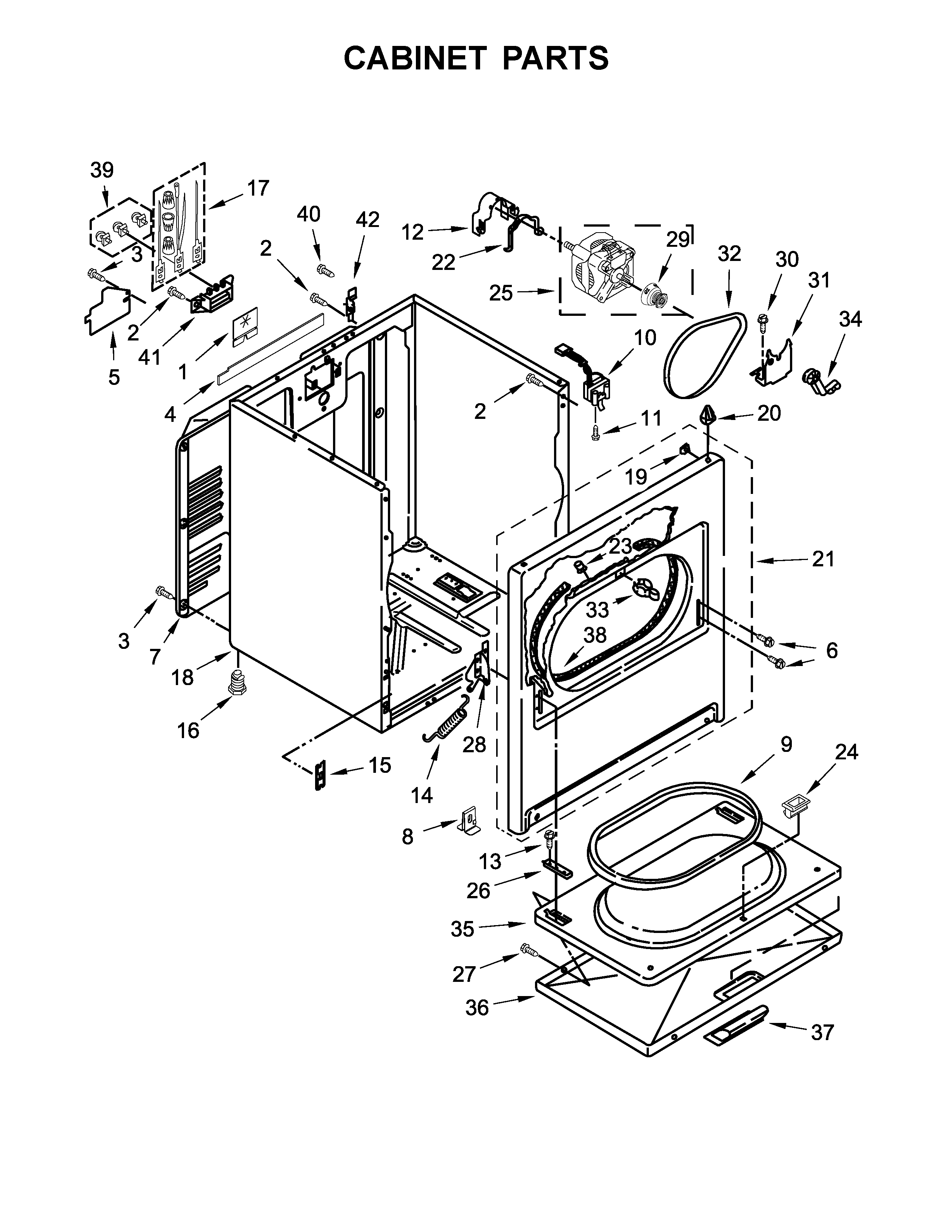 Cabinet parts