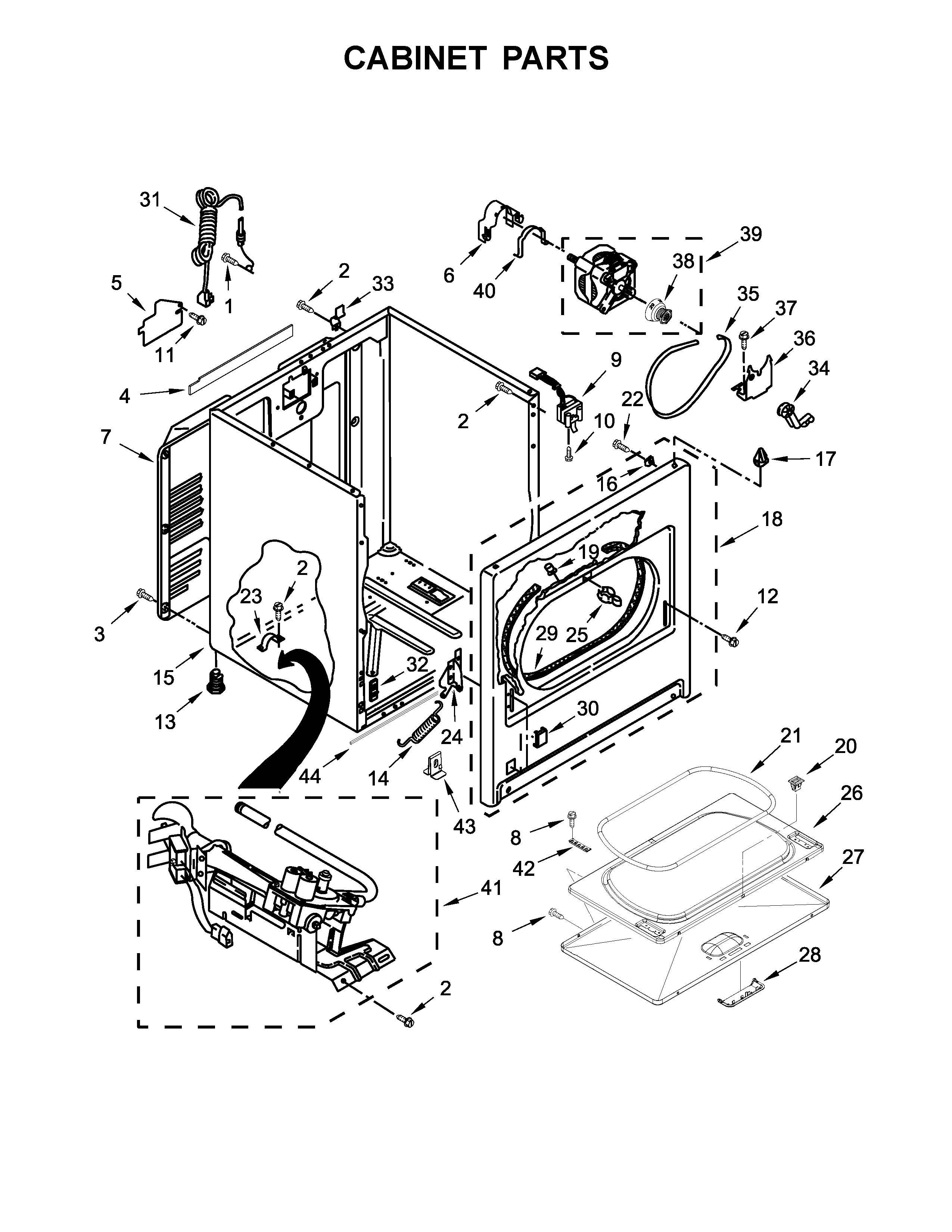 Cabinet parts