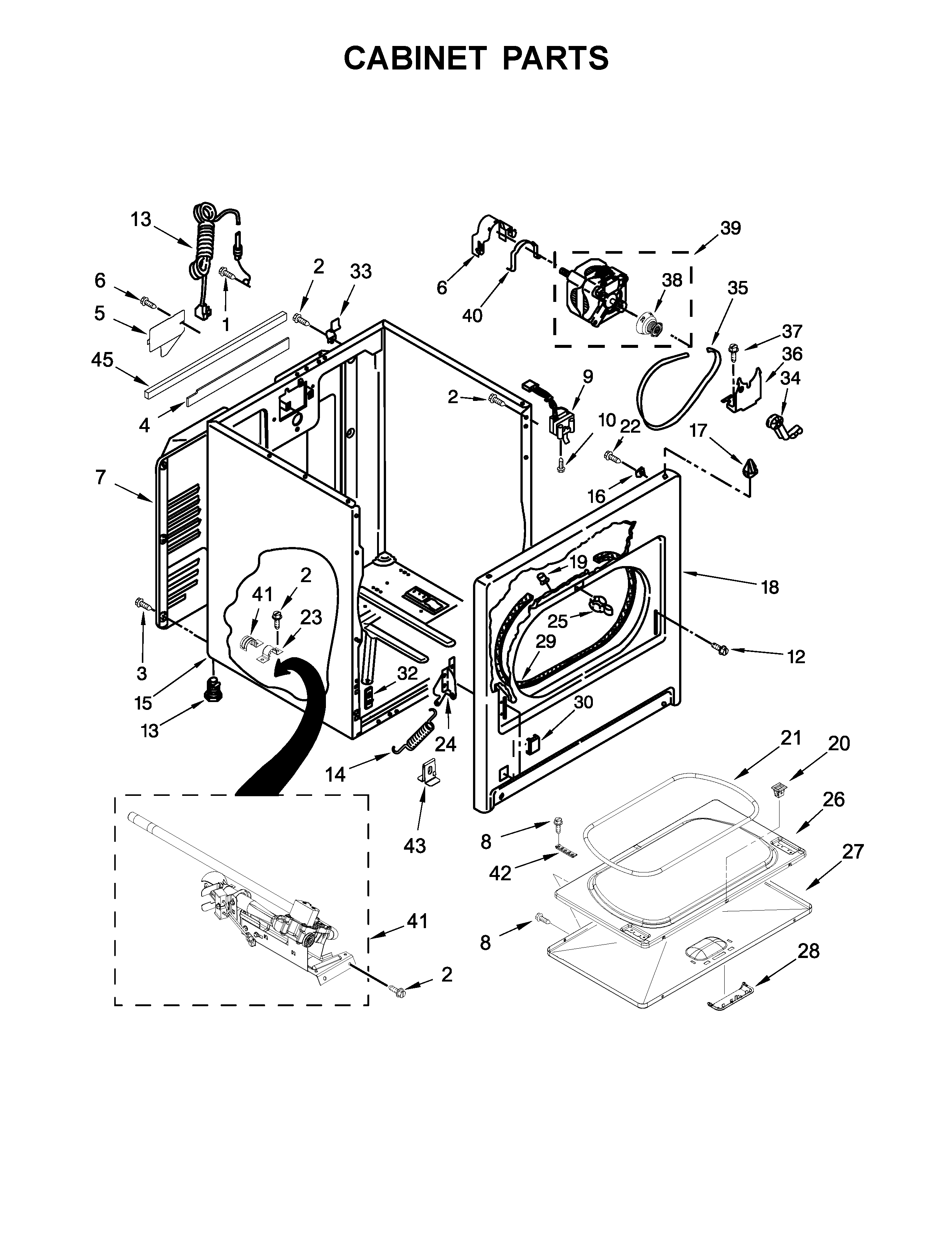 Cabinet parts