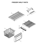 Freezer shelf parts