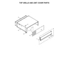 KitchenAid KBSD618ESS01 top grille and unit cover parts diagram
