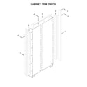 KitchenAid KBSN608ESS01 cabinet trim parts diagram