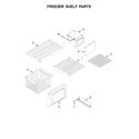 KitchenAid KBSN608ESS01 freezer shelf parts diagram