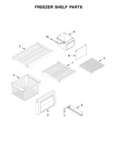 Freezer shelf parts