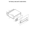 KitchenAid KBSN608ESS01 top grille and unit cover parts diagram