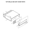 Top grille and unit cover parts