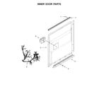 KitchenAid KDTE104EBS4 inner door parts diagram