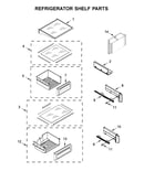 Refrigerator shelf parts