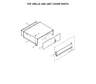 KitchenAid KBSD606ESS01 top grille and unit cover parts diagram
