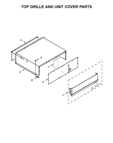 Top grille and unit cover parts