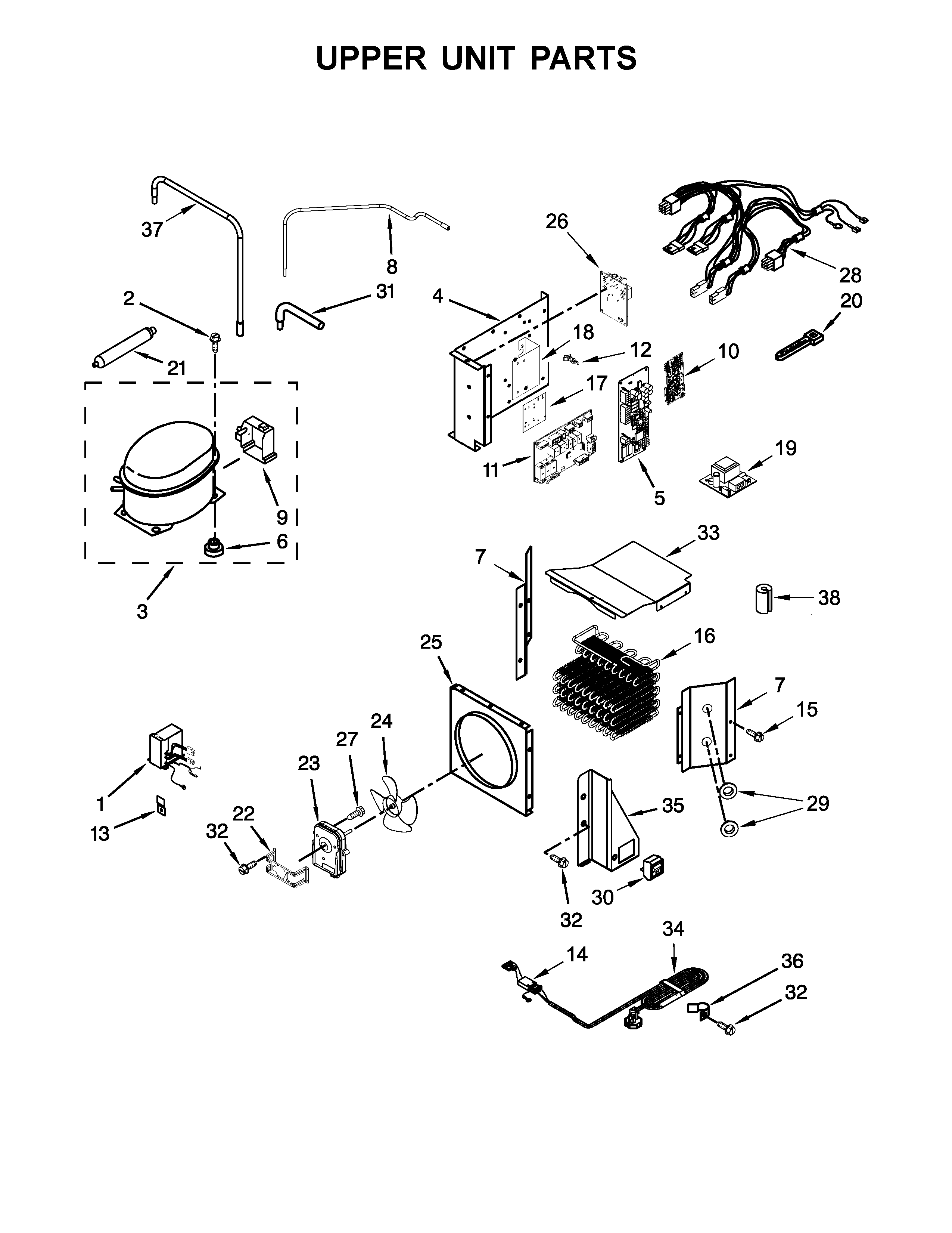 Upper unit parts