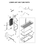 Lower unit and tube parts