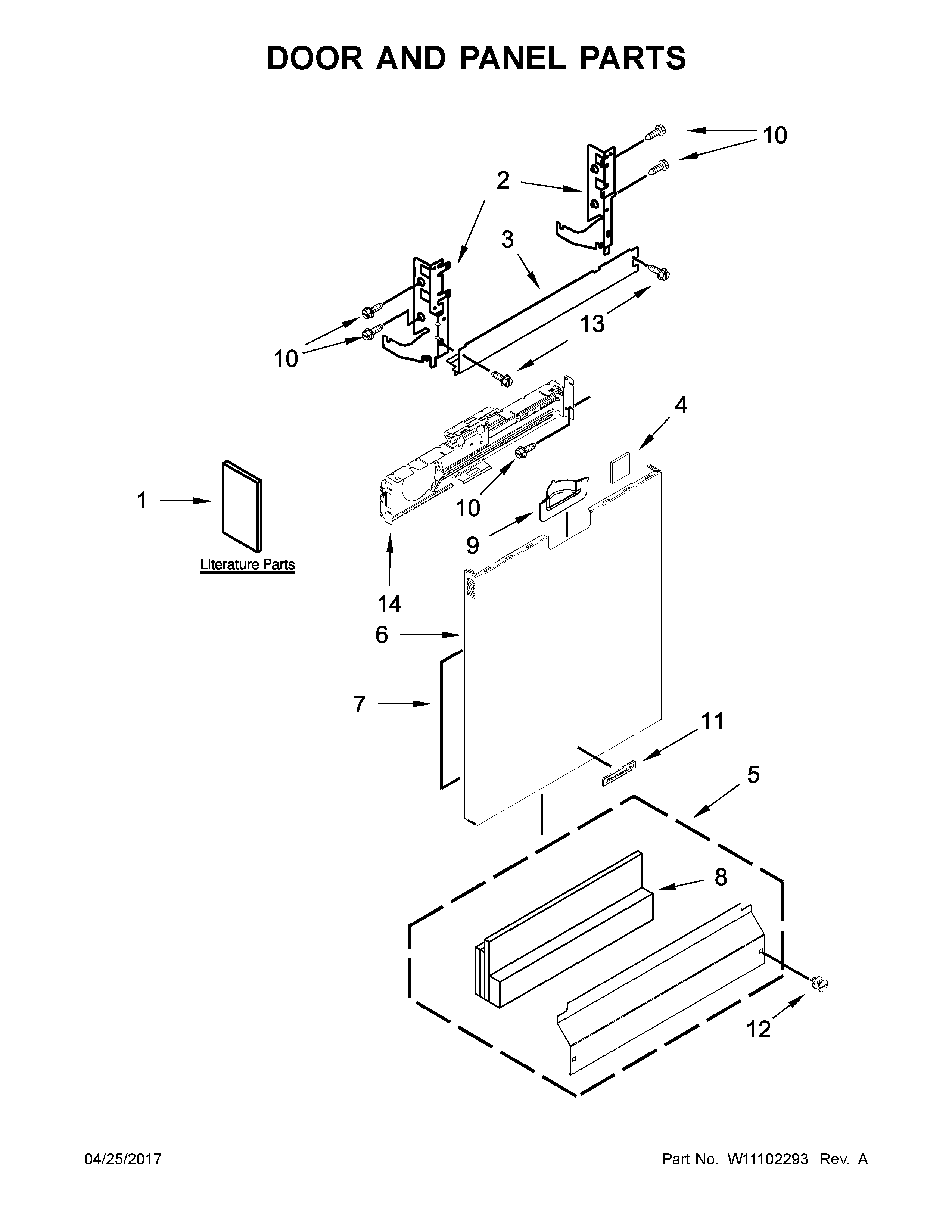 Door and panel parts