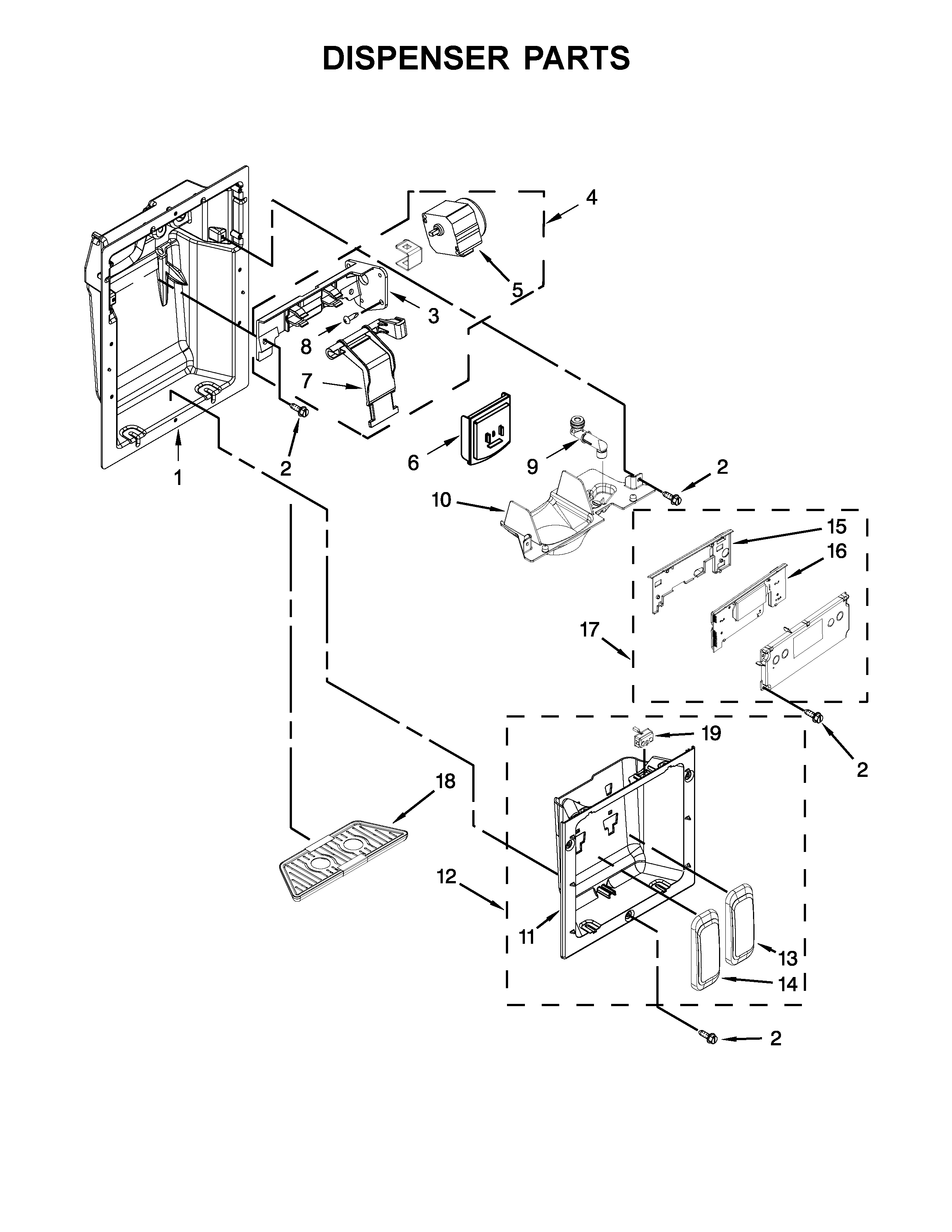 DISPENSER PARTS