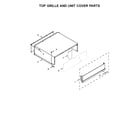 KitchenAid KBSD602ESS01 top grille and unit cover parts diagram