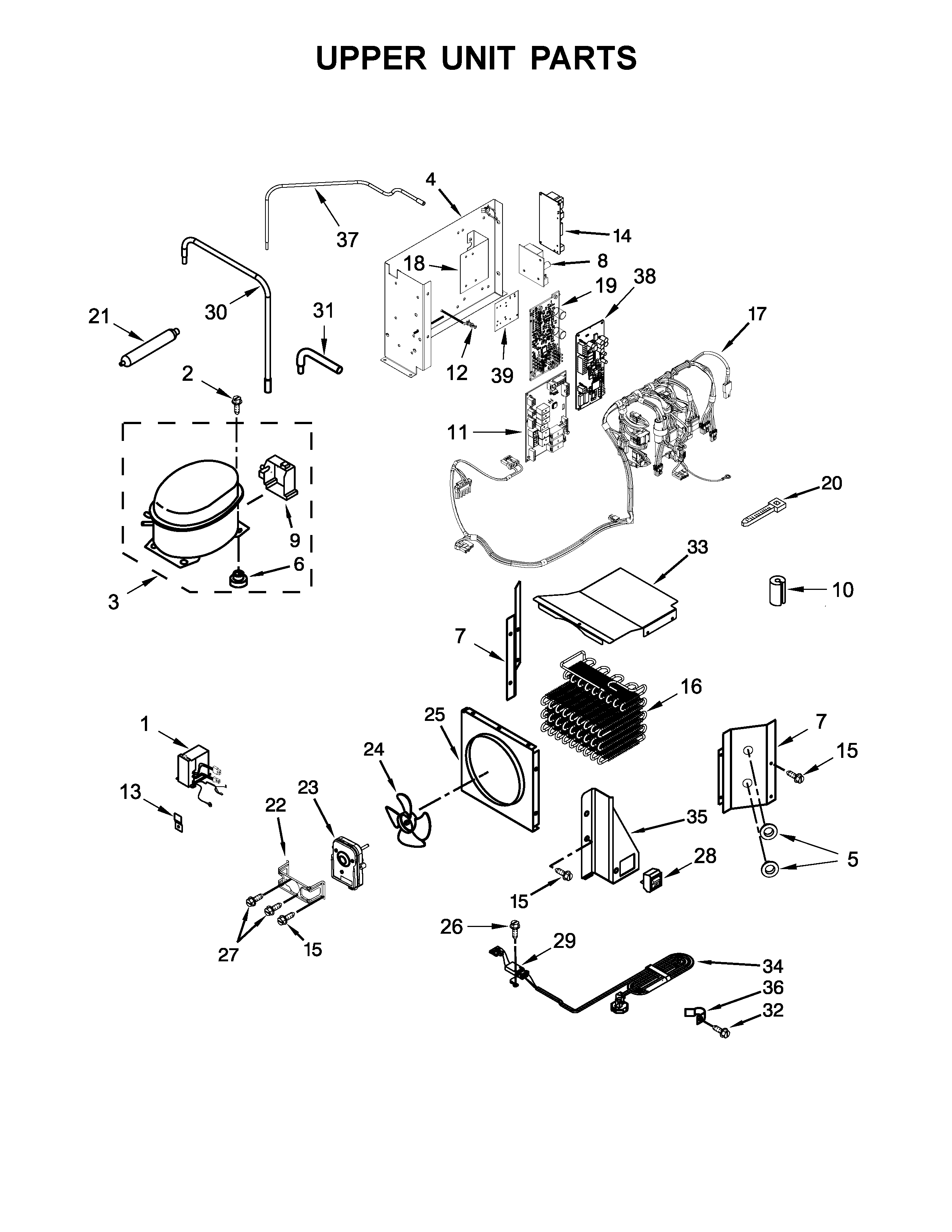 UPPER UNIT PARTS