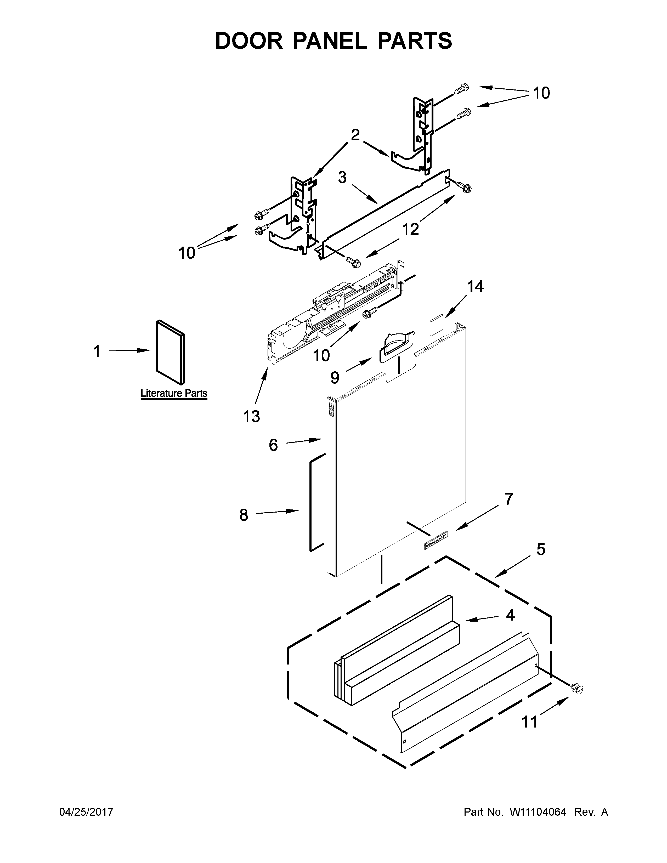 Door and panel parts